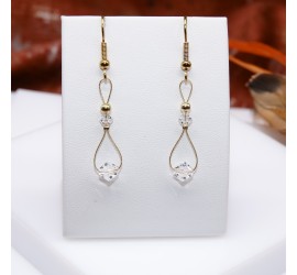 Boucles d'oreilles artisanale Toupies Crystal