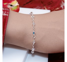 Crystal AB bracelet artisanal en Argent 925