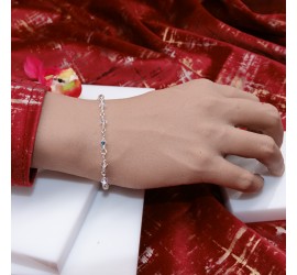 Crystal AB bracelet artisanal en Argent 925