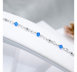 Toupie Sapphire bracelet artisanal en Argent 925