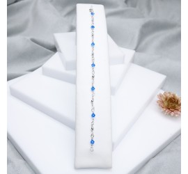 Toupie Sapphire bracelet artisanal en Argent 925