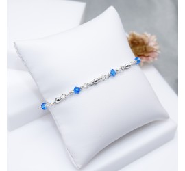 Toupie Sapphire bracelet artisanal en Argent 925