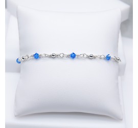 Toupie Sapphire bracelet artisanal en Argent 925