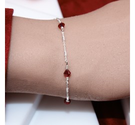 Toupie Siam bracelet artisanal en Argent 925