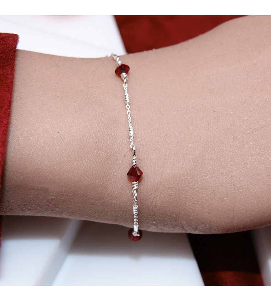 Toupie Siam bracelet artisanal en Argent 925 Toupie Siam bracelet artisanal en Argent 925