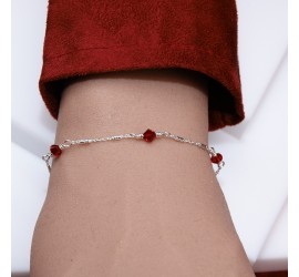 Toupie Siam bracelet artisanal en Argent 925