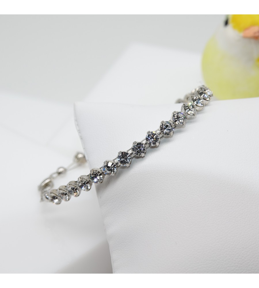 Bracelet artisanal argenté Crystal Bracelet artisanal argenté Crystal