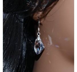 Galactic Vertical Crystal boucle d'oreille en argent 925