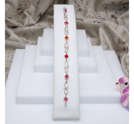 Toupie Fireopal AB2X bracelet artisanal en Argent 925