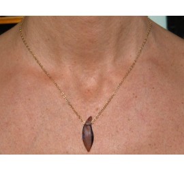 Collier plaqué or Lily Crystal Satin