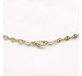 Collier plaqué or Ronde Rosaline