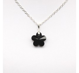Collier en Argent 925ème Fleur Jet
