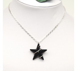 Collier en Argent 925ème Etoile Jet