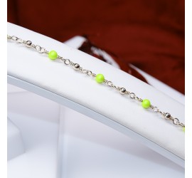 Bracelet artisanal en Argent 925 Jaune fluo