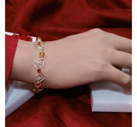 Bracelet artisanal en Argent 925 Topaze